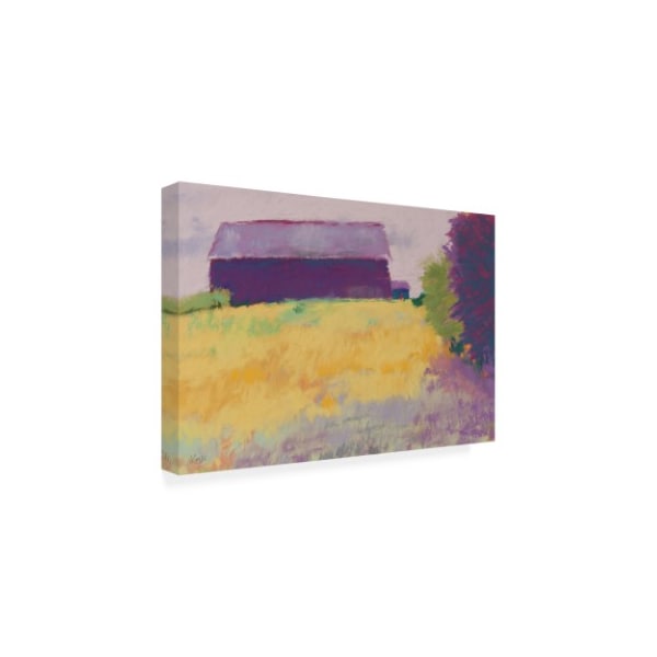 Mike Kell 'Wheat Field Barn' Canvas Art,30x47